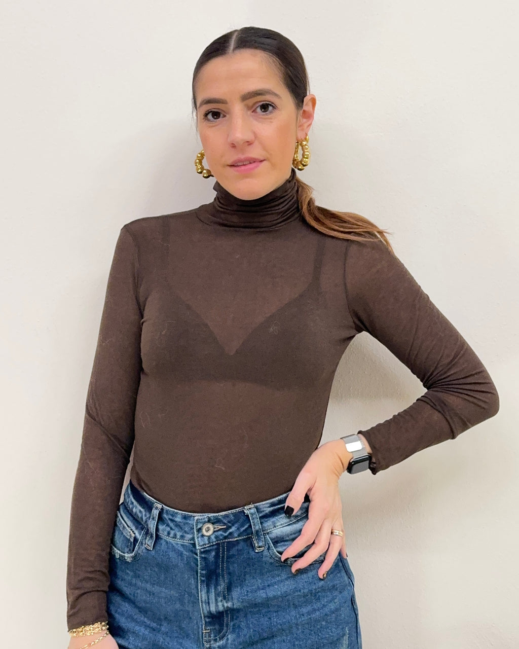 Maglia cashmirina dolcevita