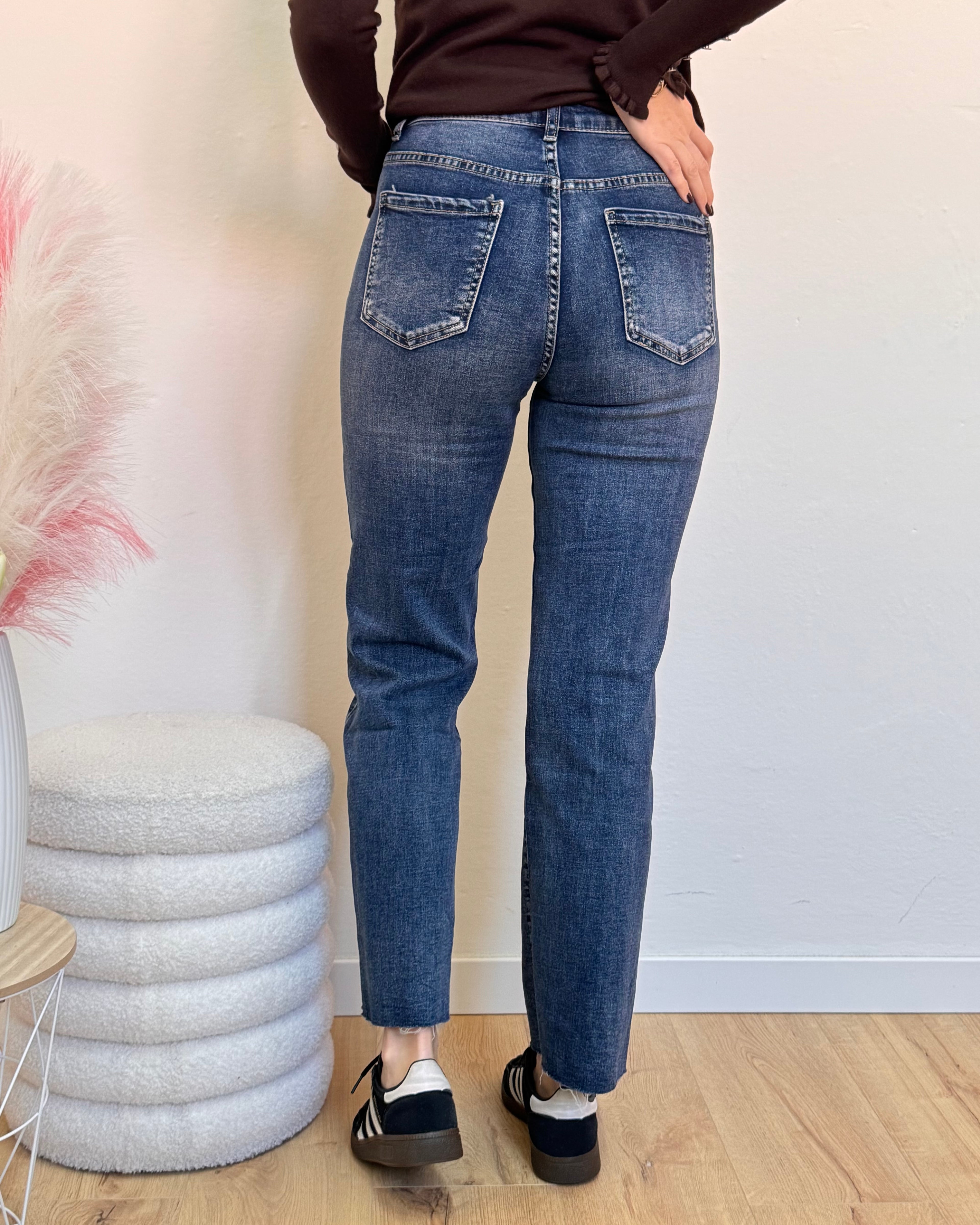 Jeans sfrangiato