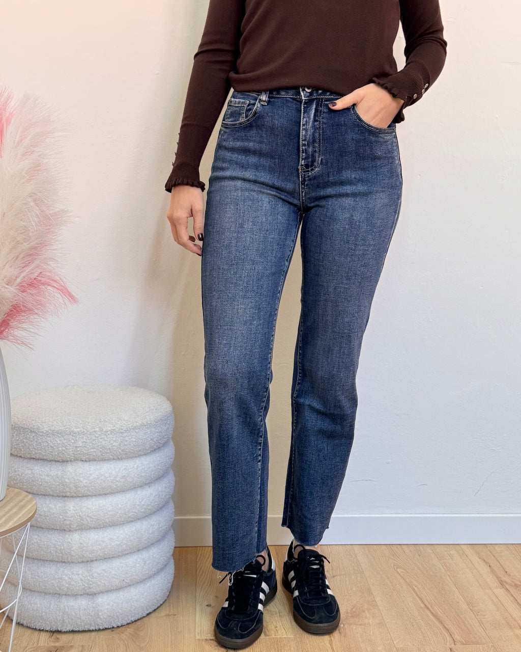 Jeans sfrangiato