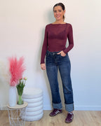 Maglia cashmirina girocollo