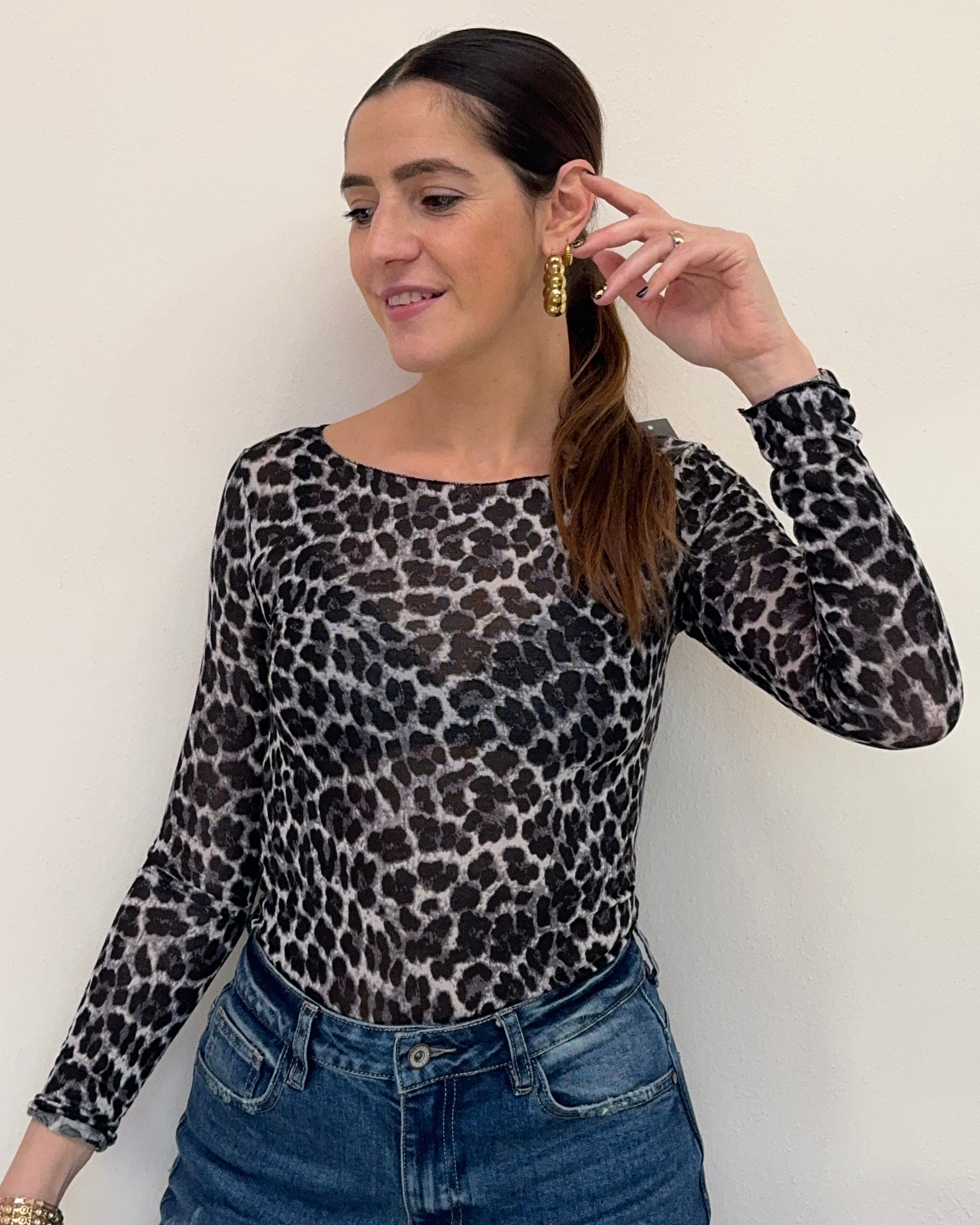 Maglia cashmirina girocollo