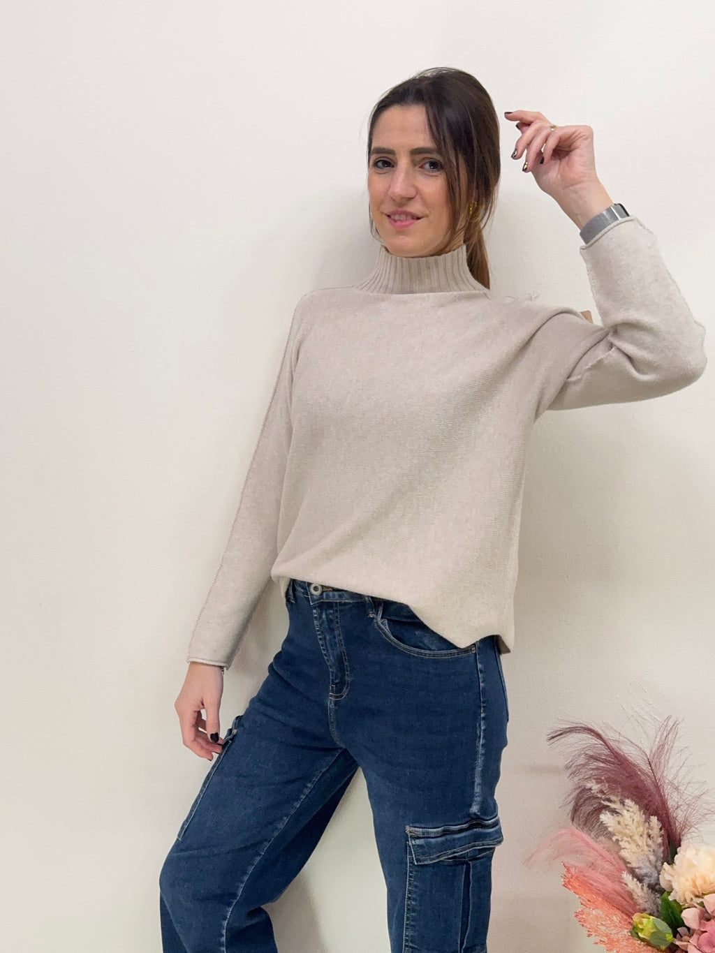 Maglione SOFT lupetto