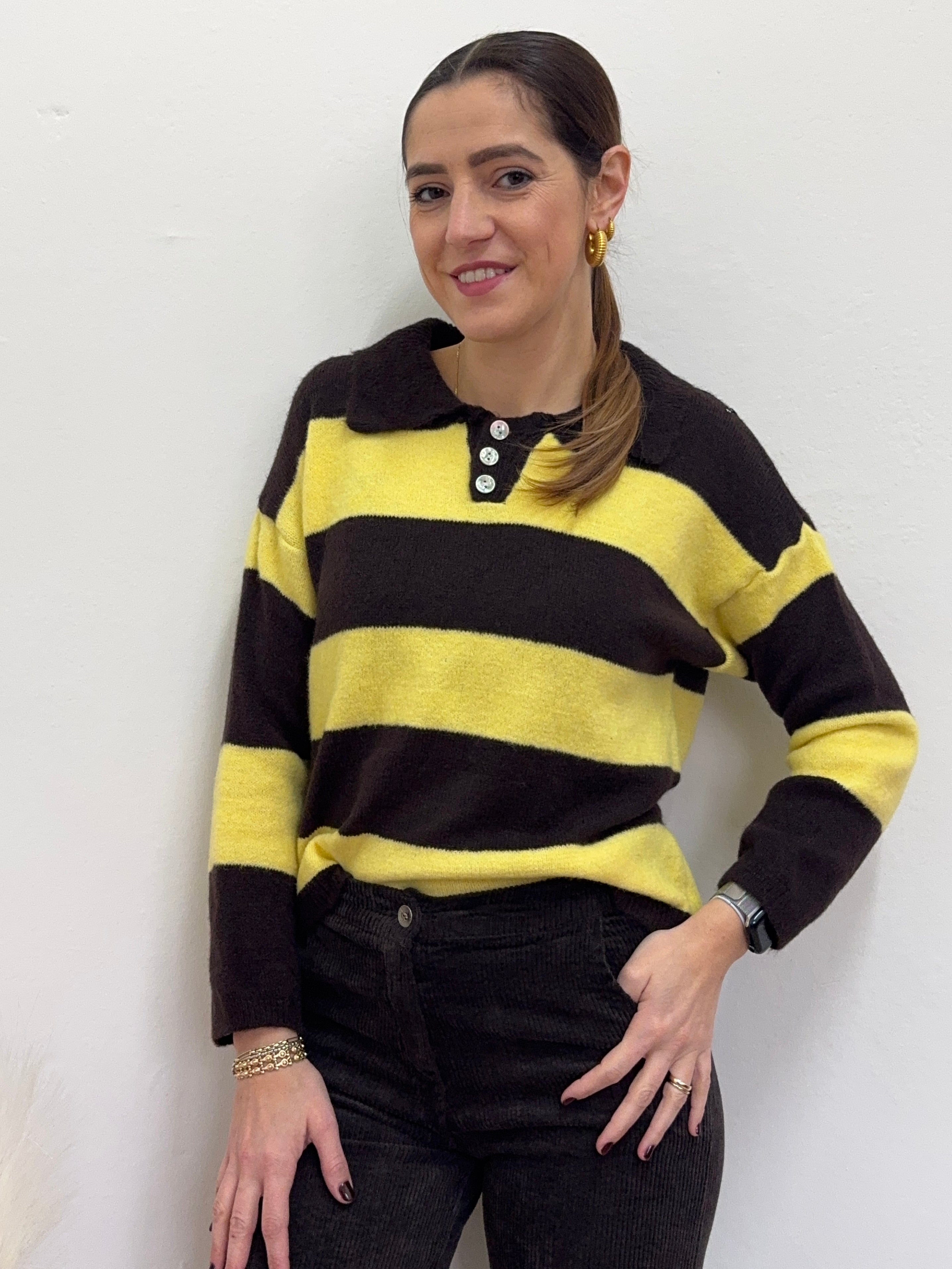 Maglioncino Polo Stripes