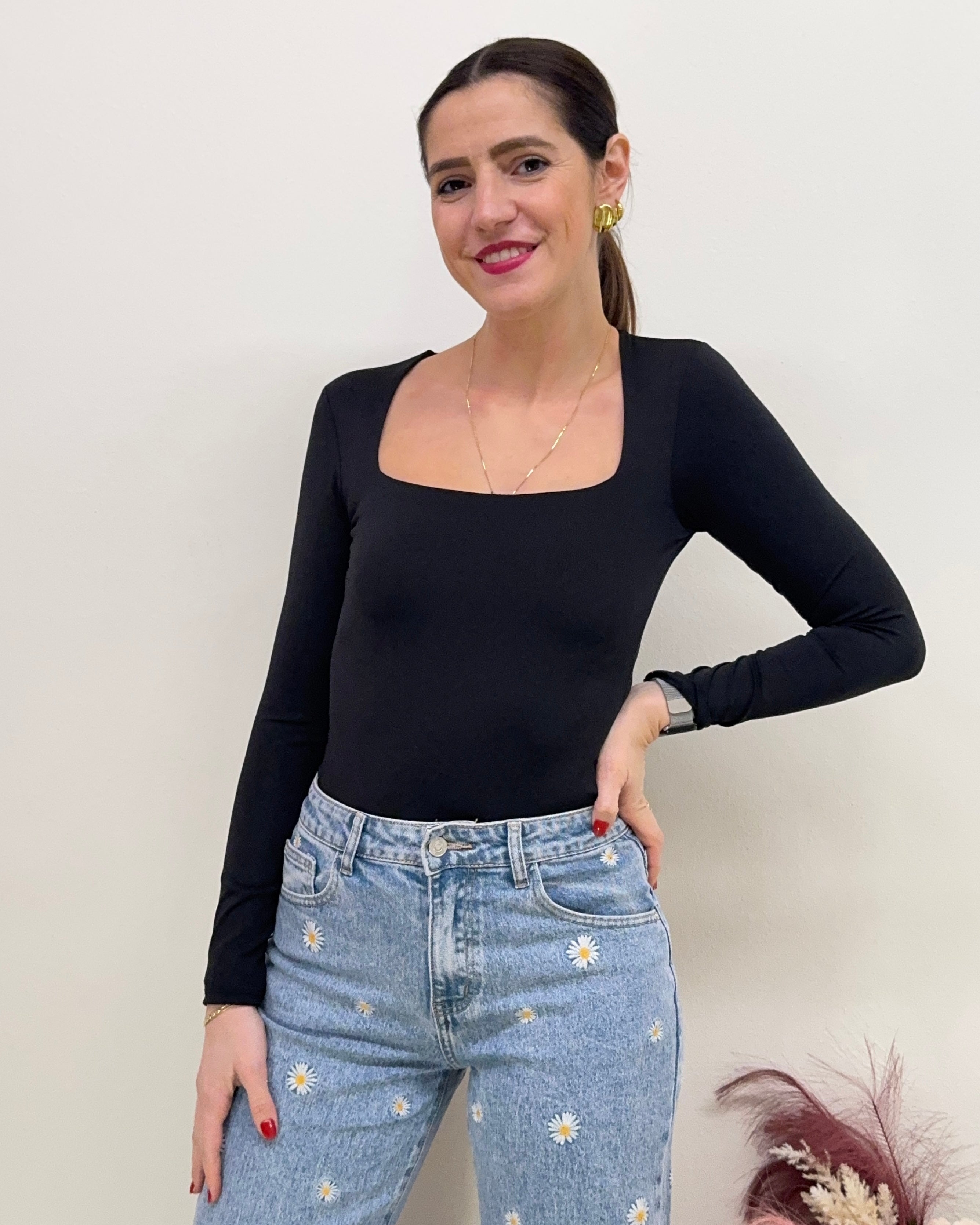Body scollo quadrato