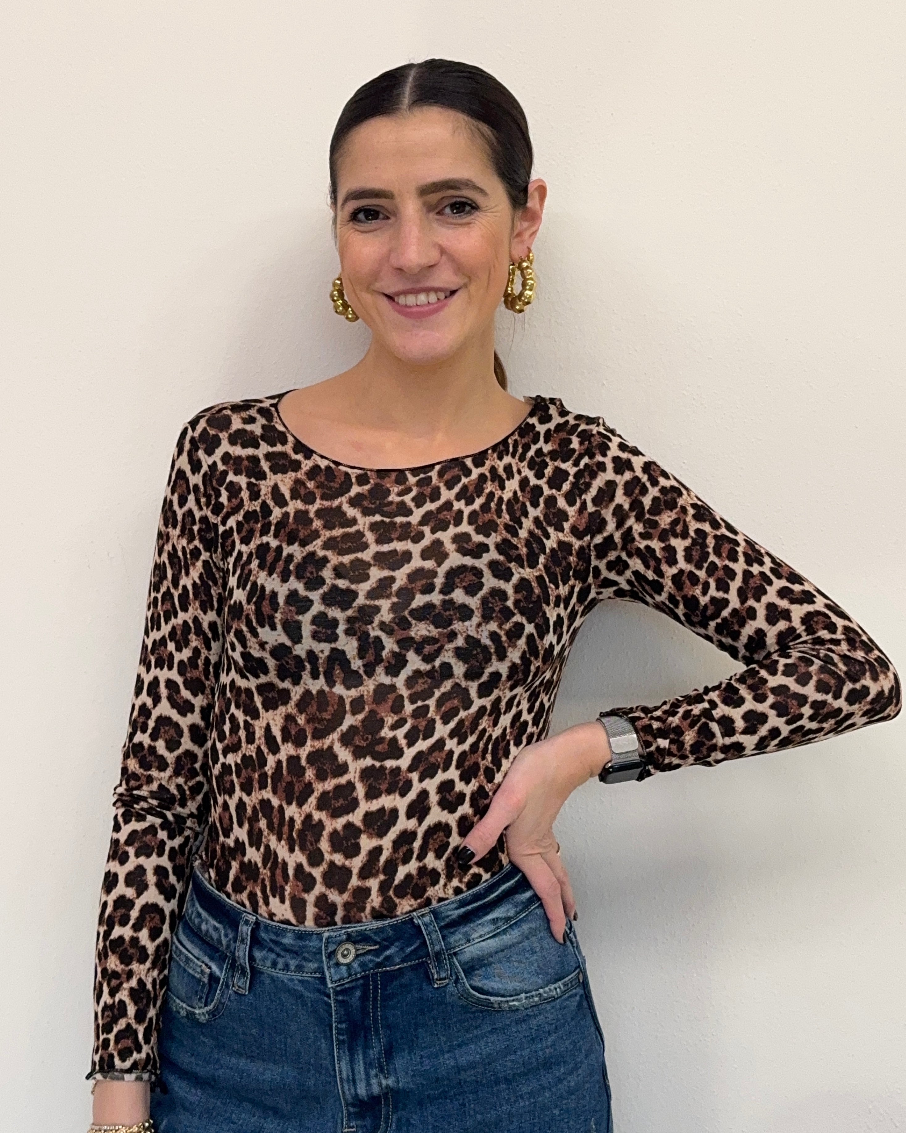 Maglia cashmirina girocollo