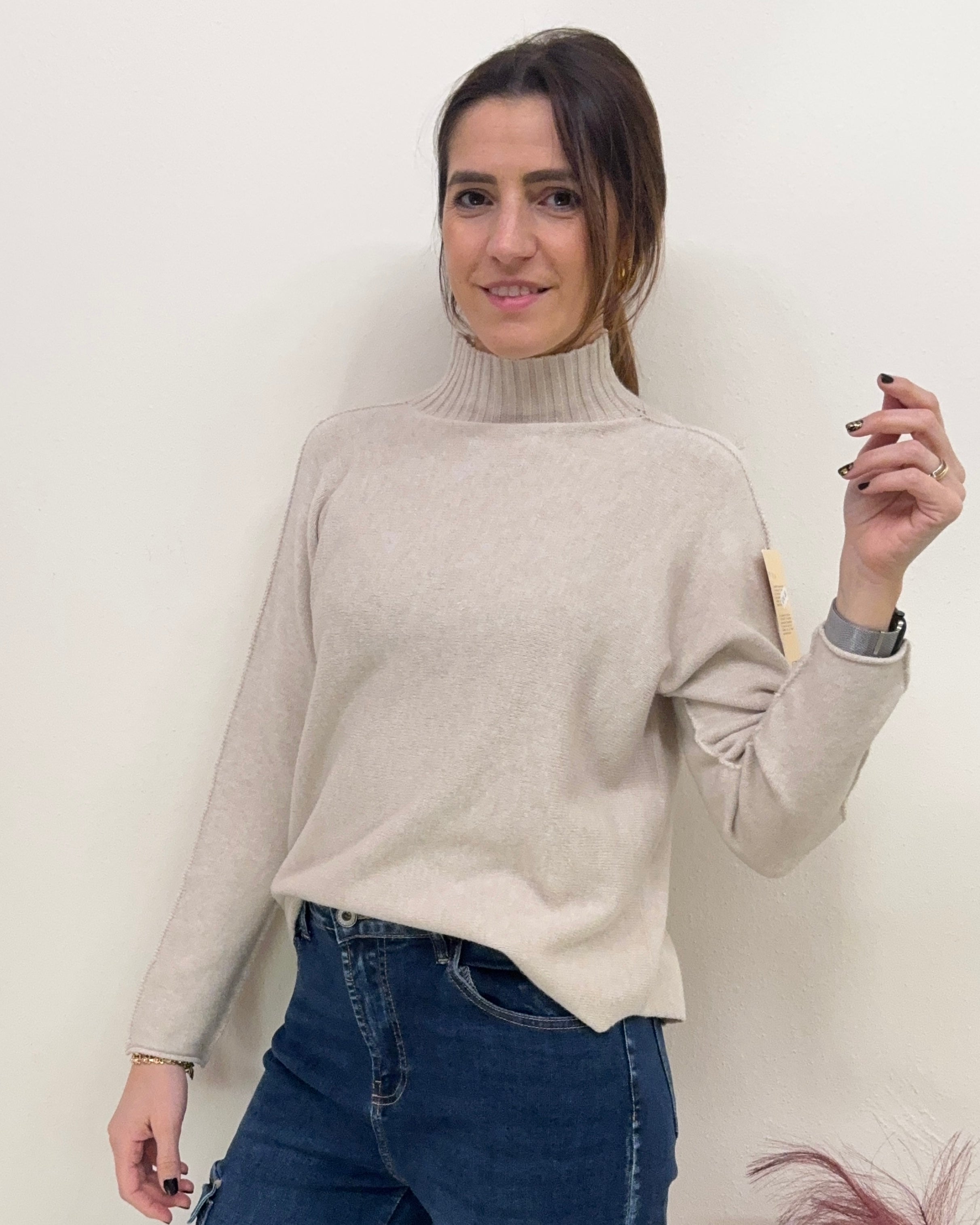 Maglione SOFT lupetto