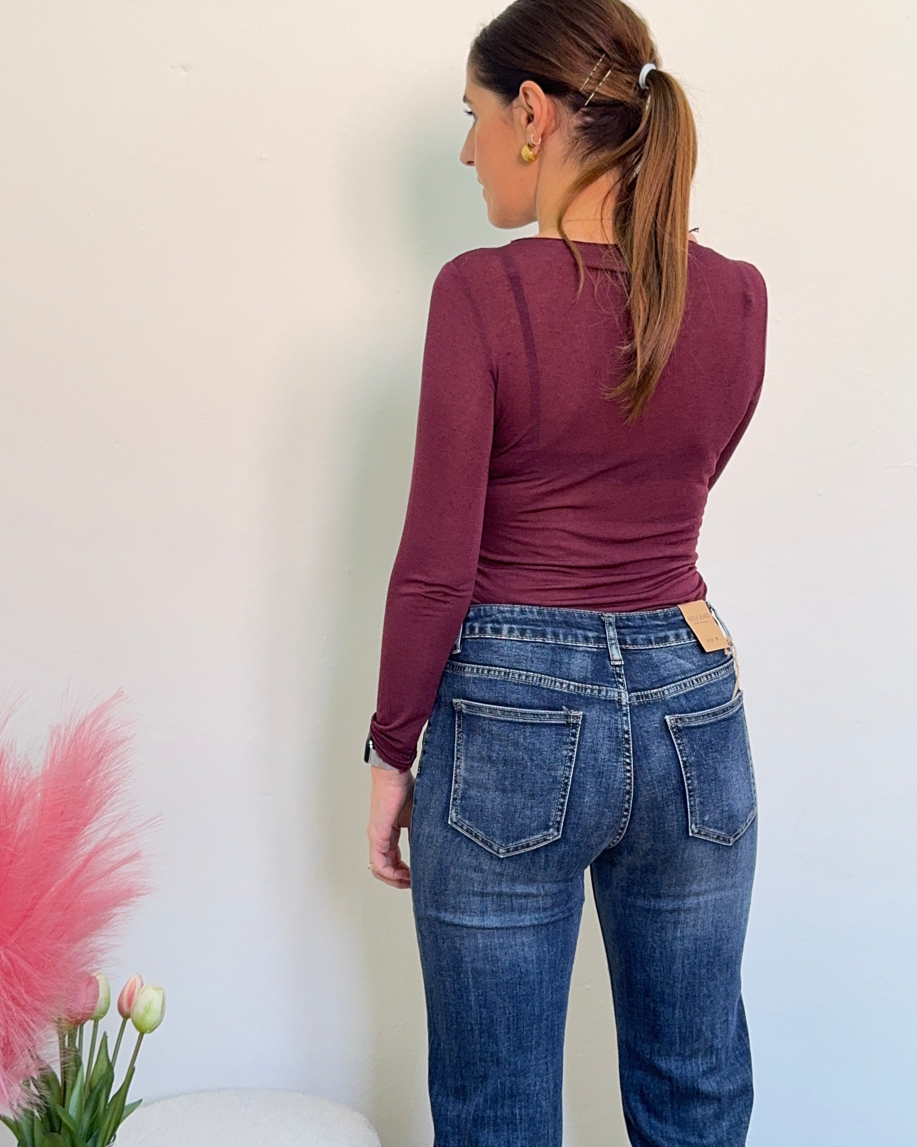 Maglia cashmirina girocollo