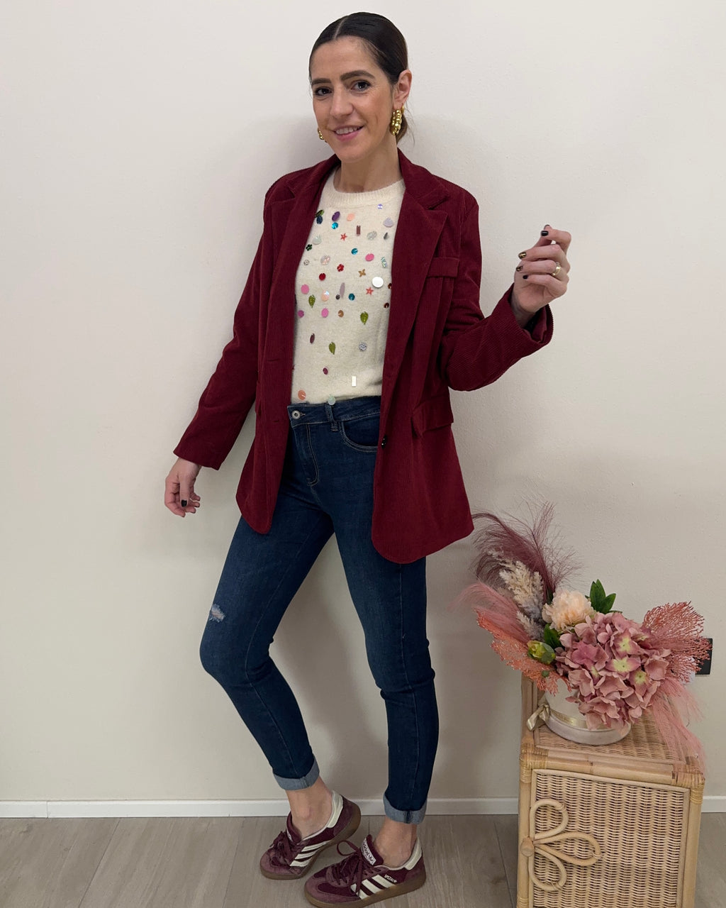 Jeans Skinny strappi