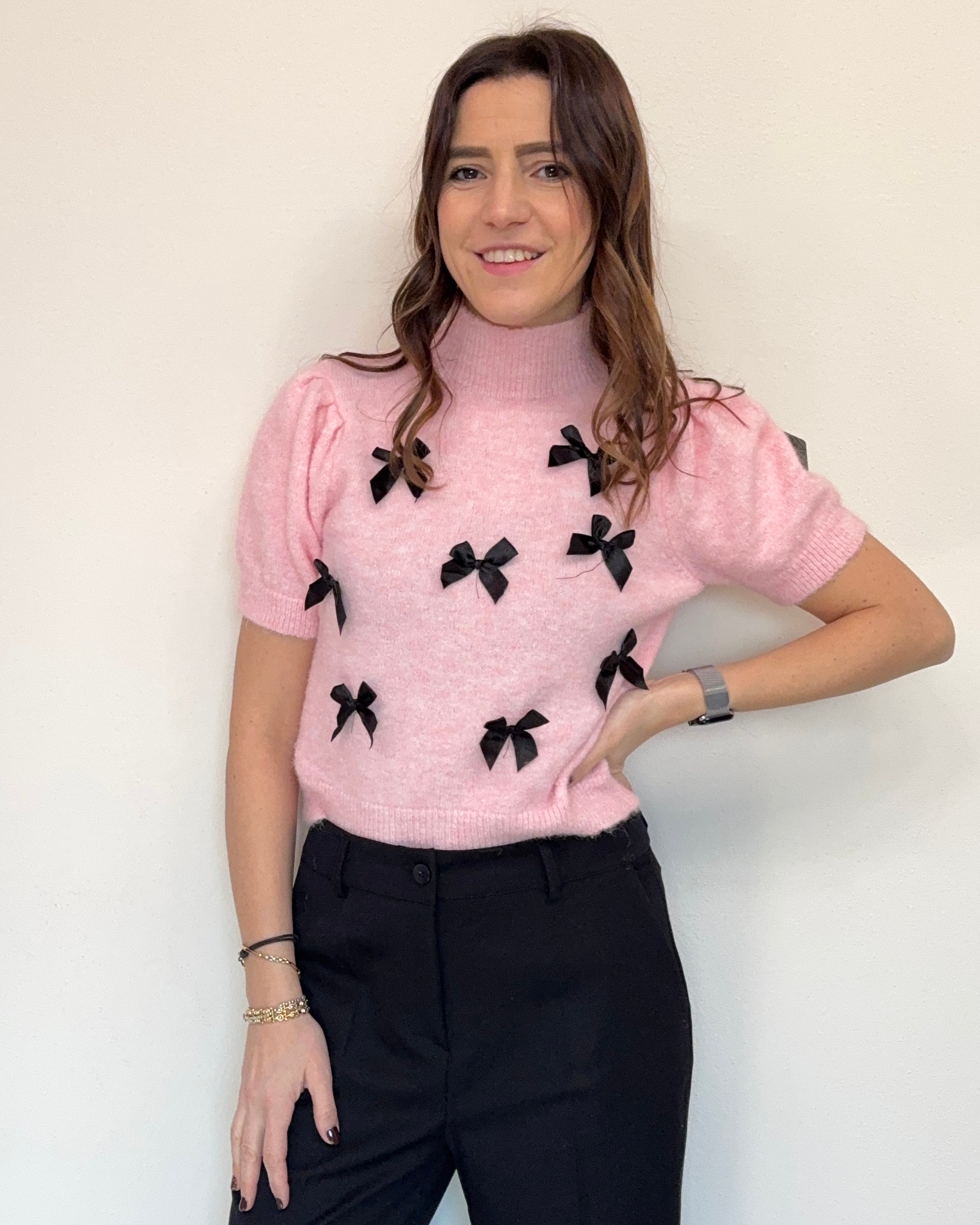 Maglioncino fiocchetti