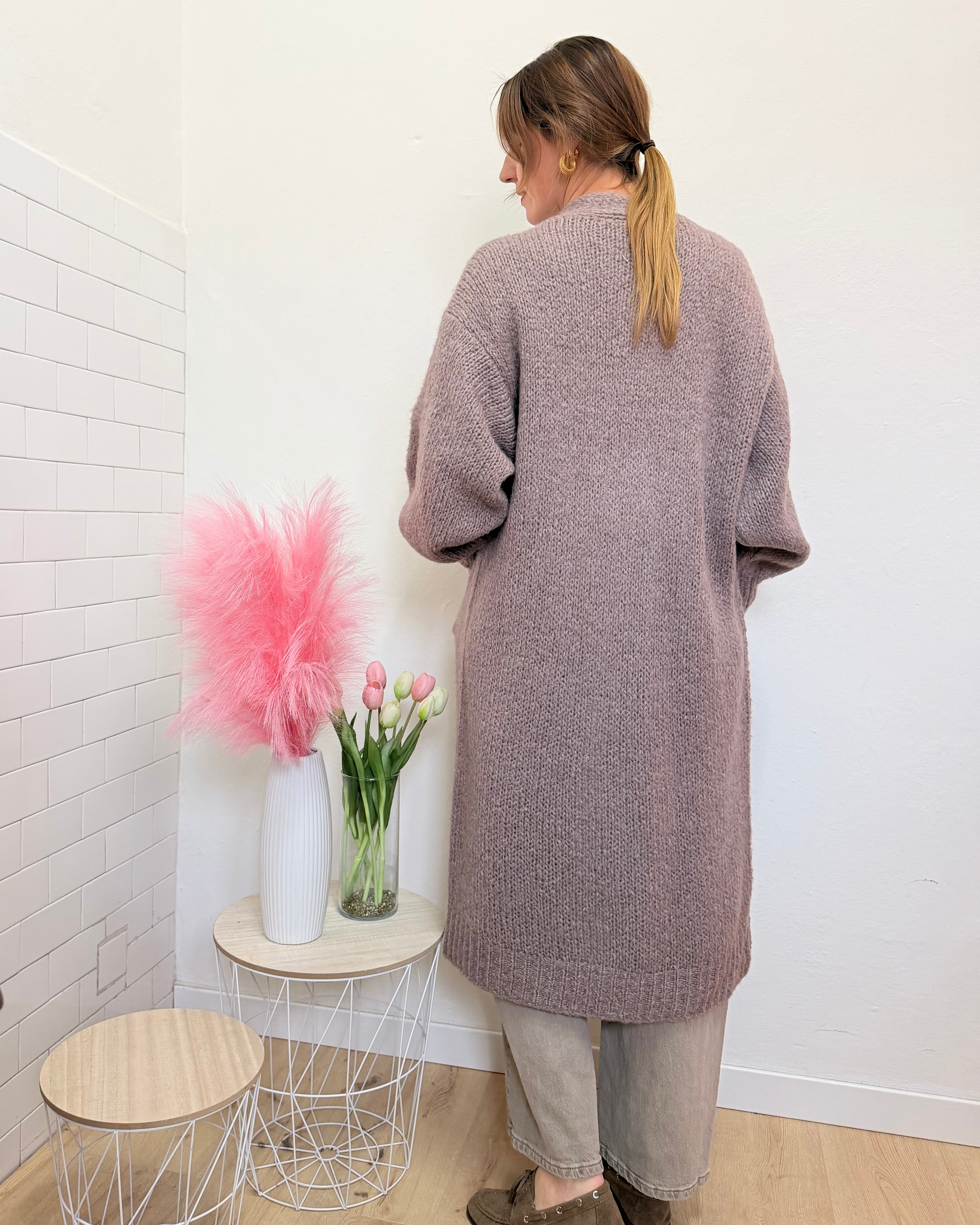 Cardigan Mohair Lungo