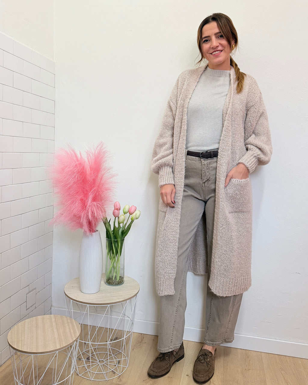 Cardigan Mohair Lungo