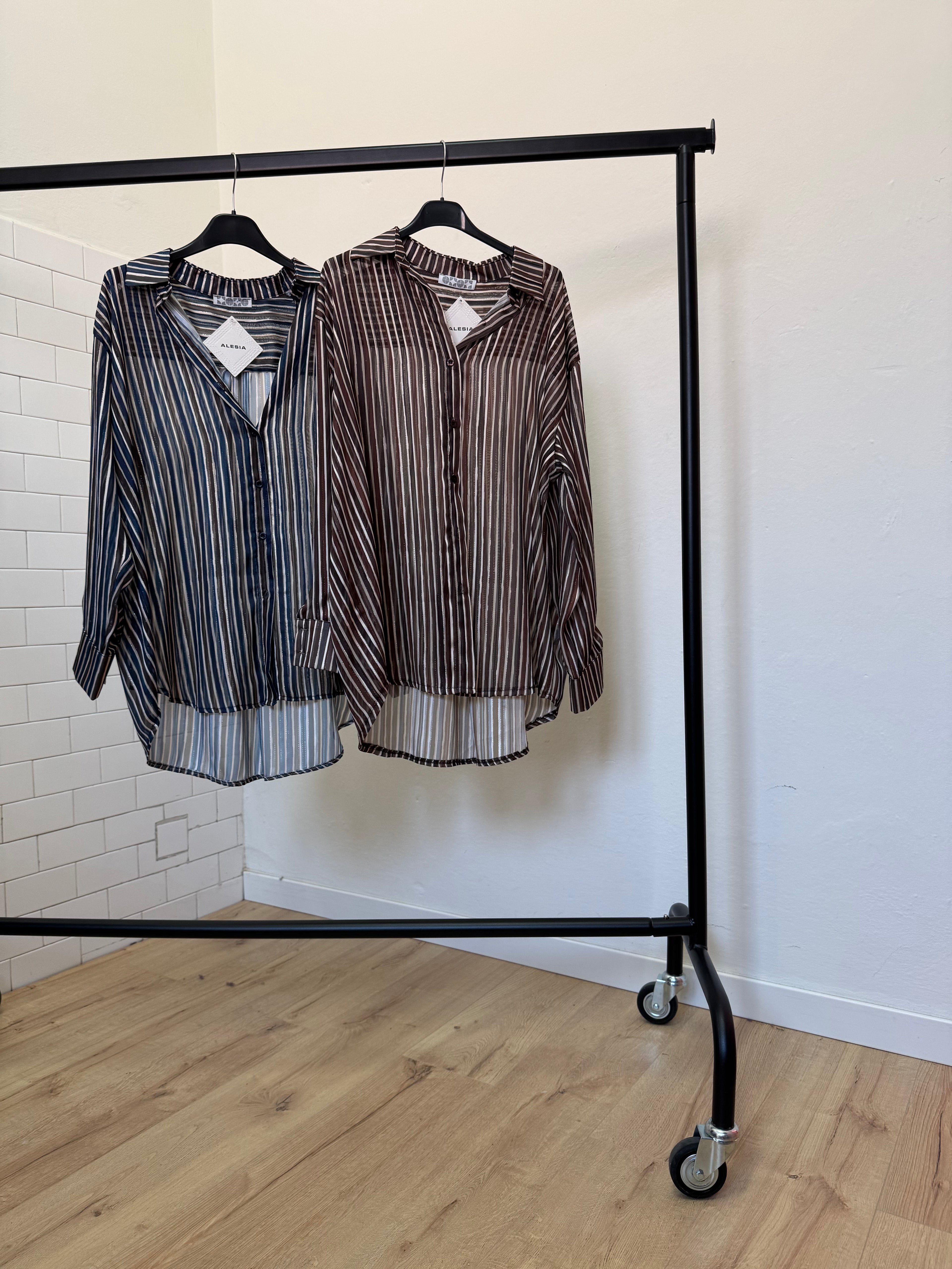 Camicia Righe Velata