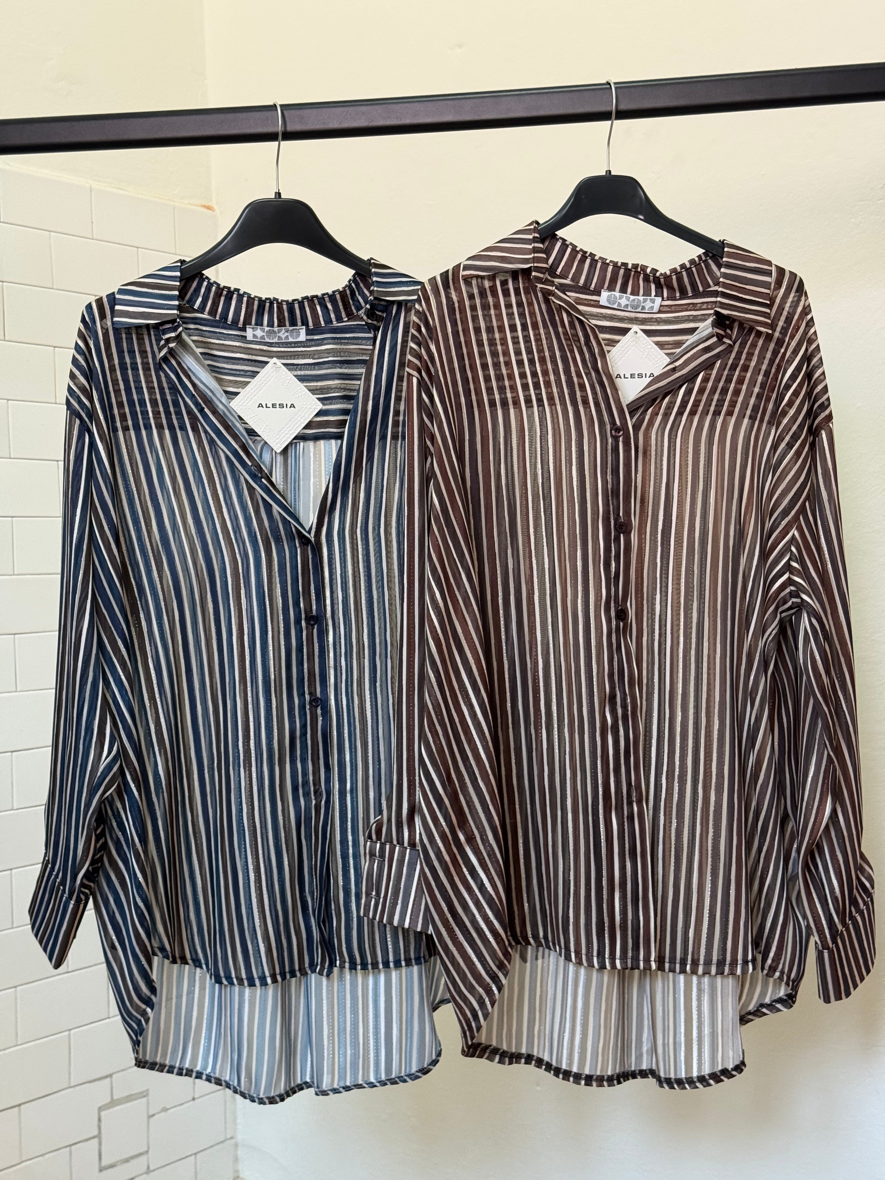 Camicia Righe Velata