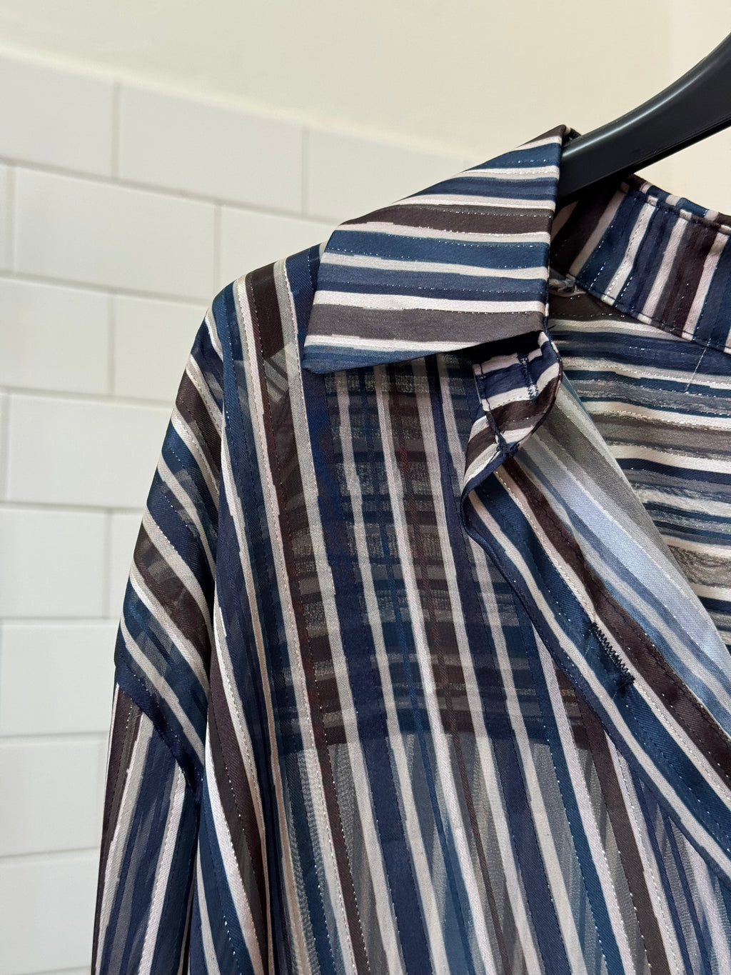 Camicia Righe Velata