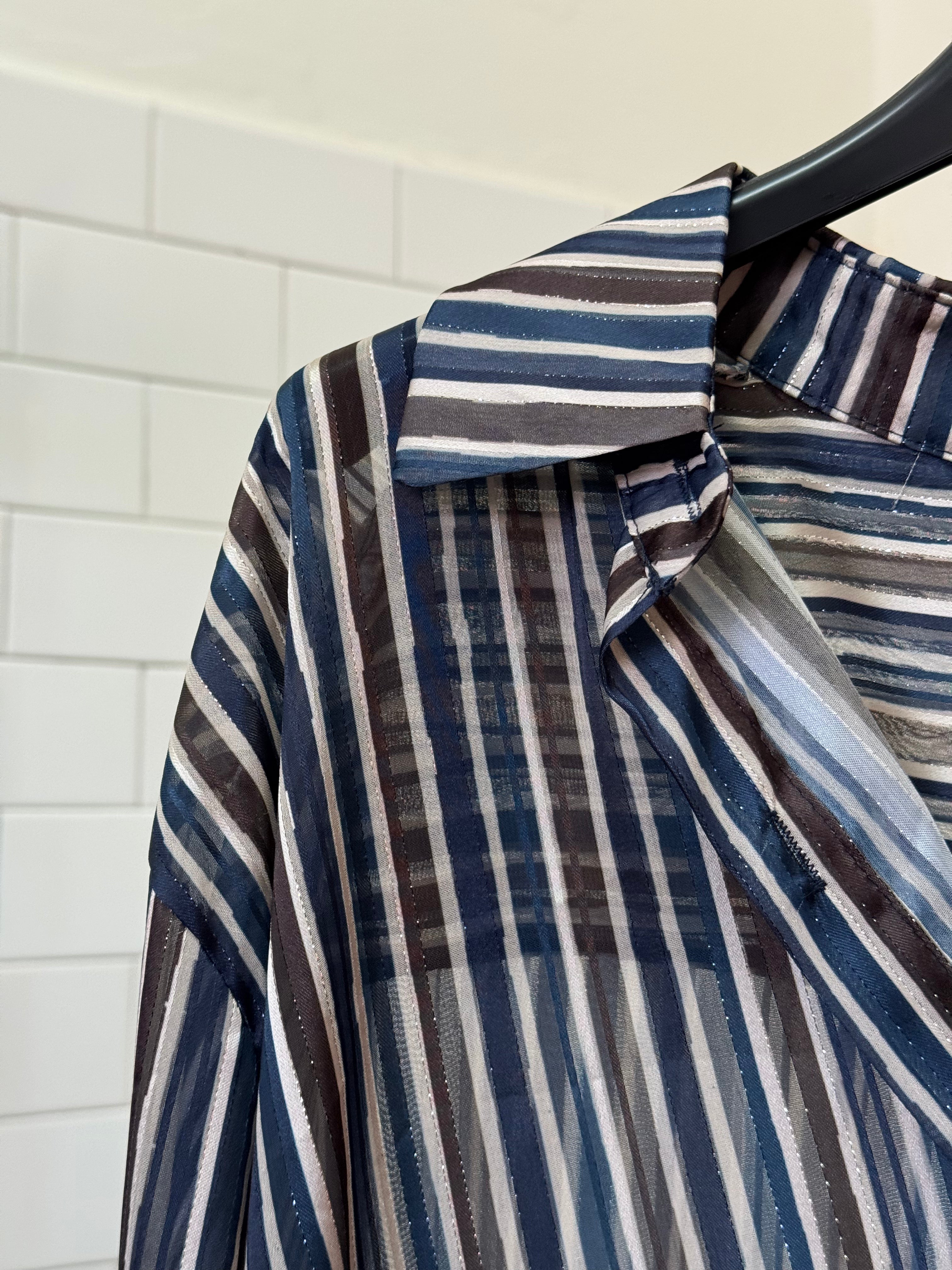 Camicia Righe Velata